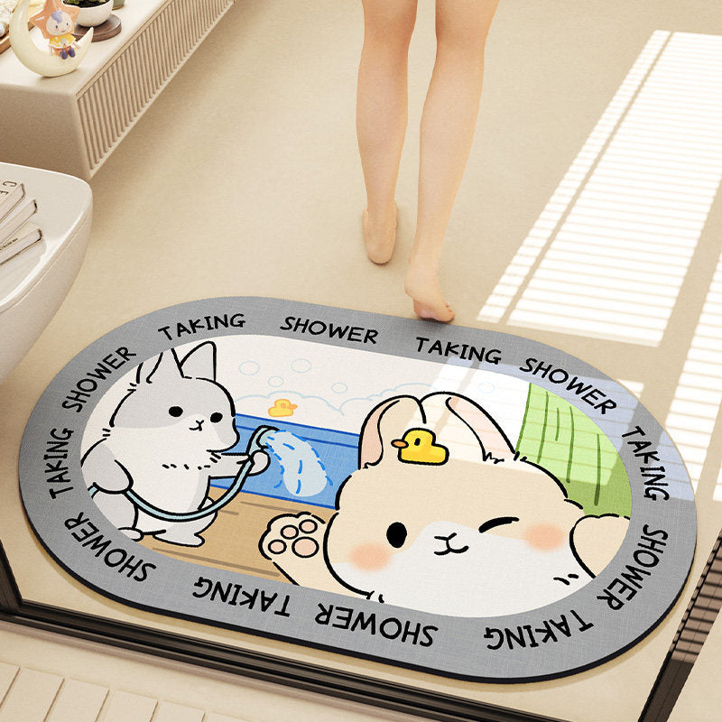 Cute Cartoon Bear Bath Mat | High & Bury