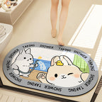 Cute Cartoon Bear Bath Mat | High & Bury