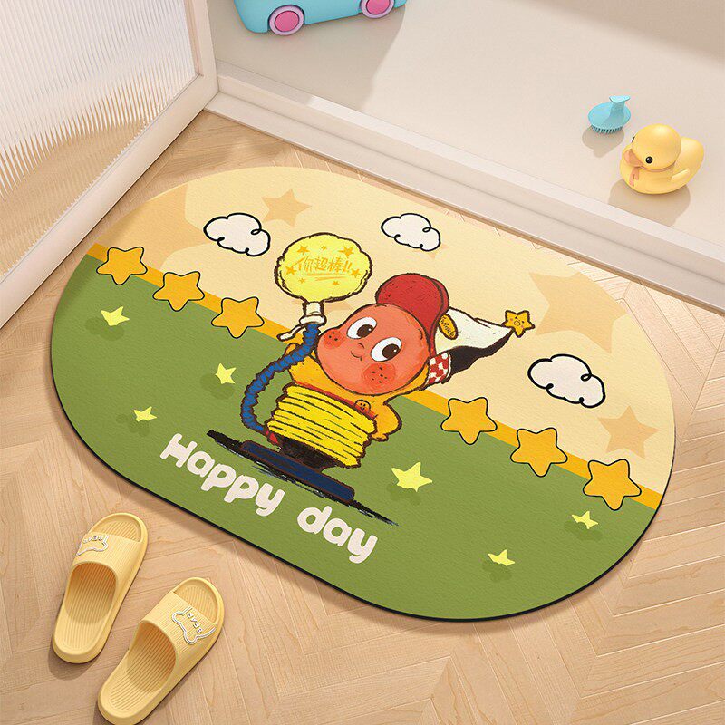 Cute Cartoon Character Welcome Mat | High & Bury