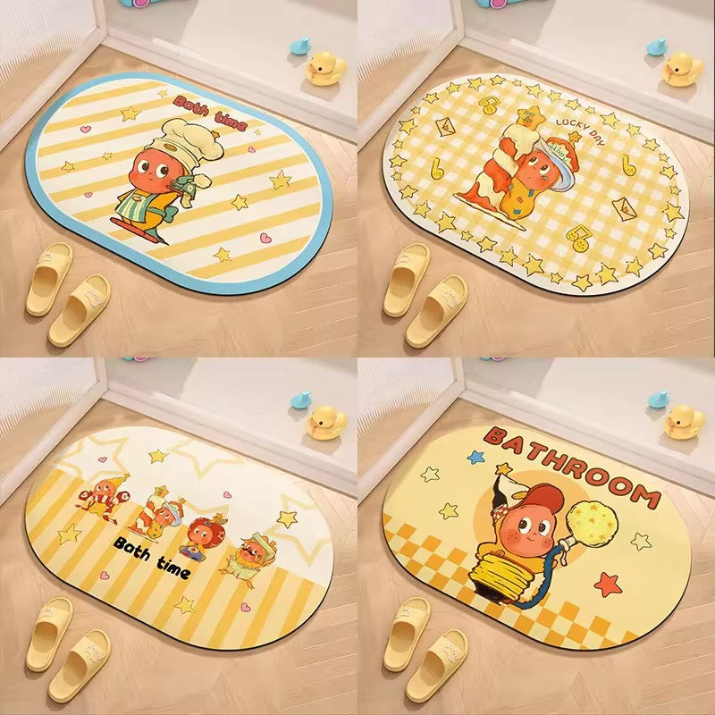 Cute Cartoon Character Welcome Mat | High & Bury