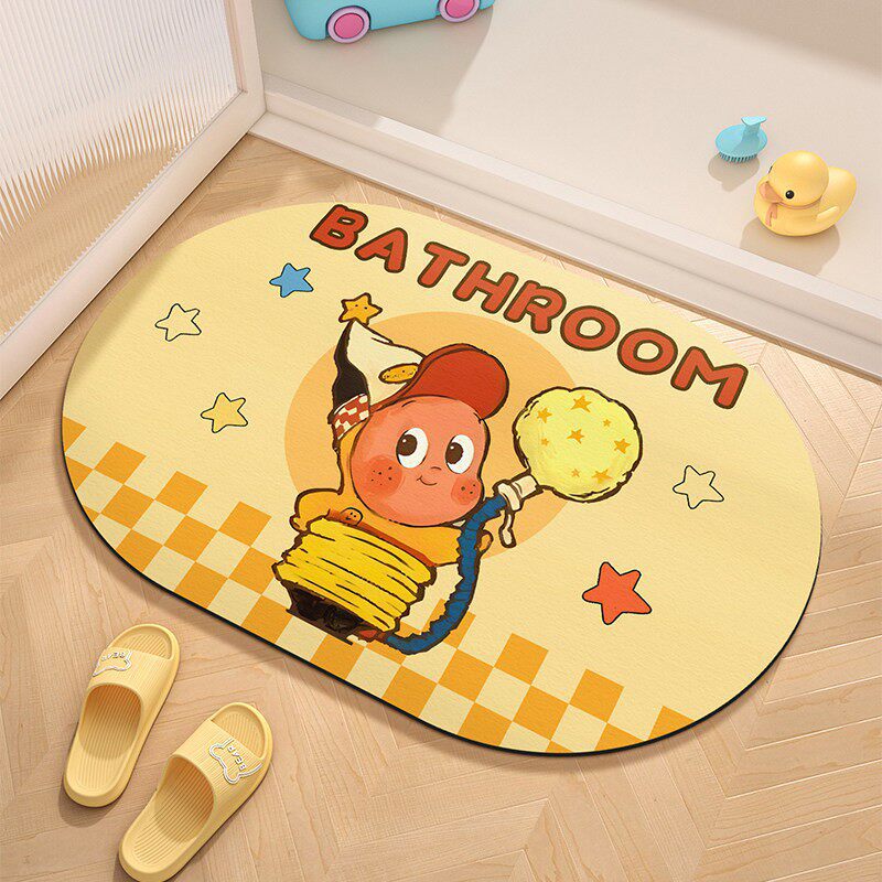 Cute Cartoon Character Welcome Mat | High & Bury