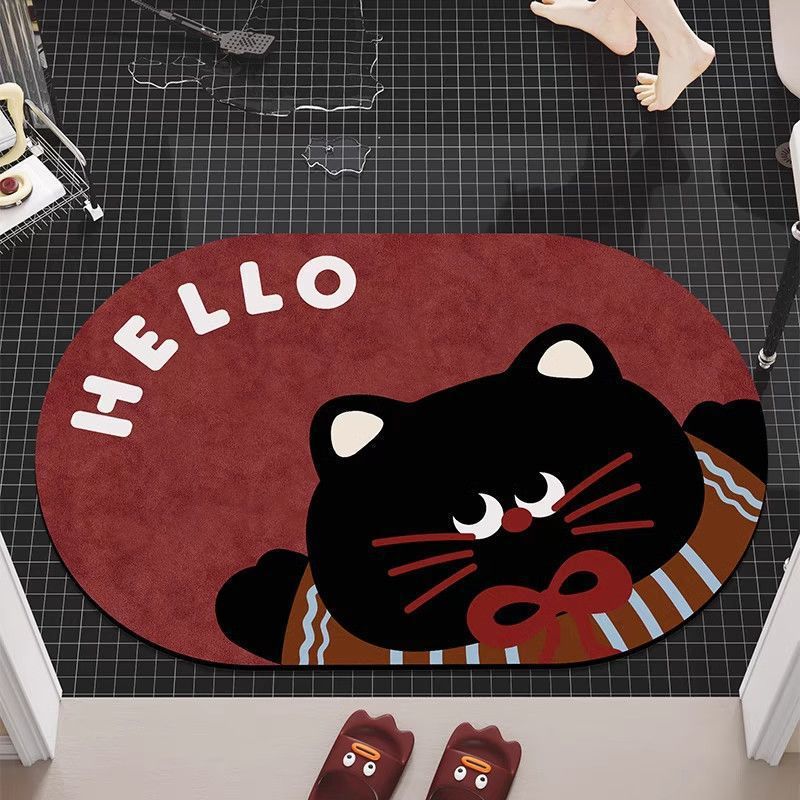 Cute Cartoon Dog-Themed Bath Mat | High & Bury