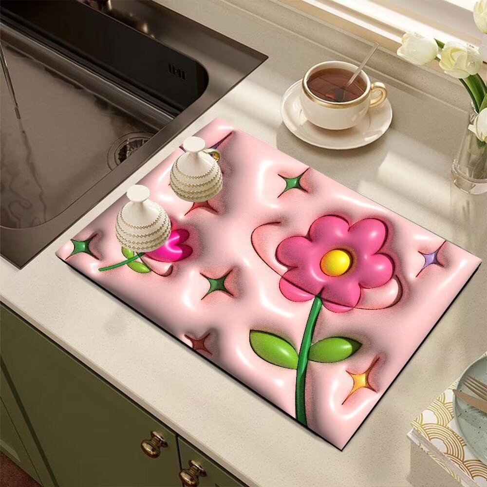 Cute Cartoon Dog-Themed Kitchen Mat | High & Bury