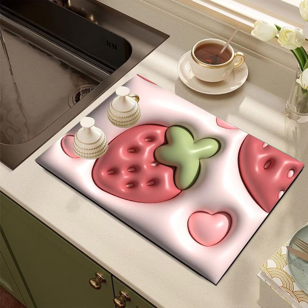Cute Cartoon Dog-Themed Kitchen Mat | High & Bury