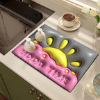 Cute Cartoon Dog-Themed Kitchen Mat | High & Bury