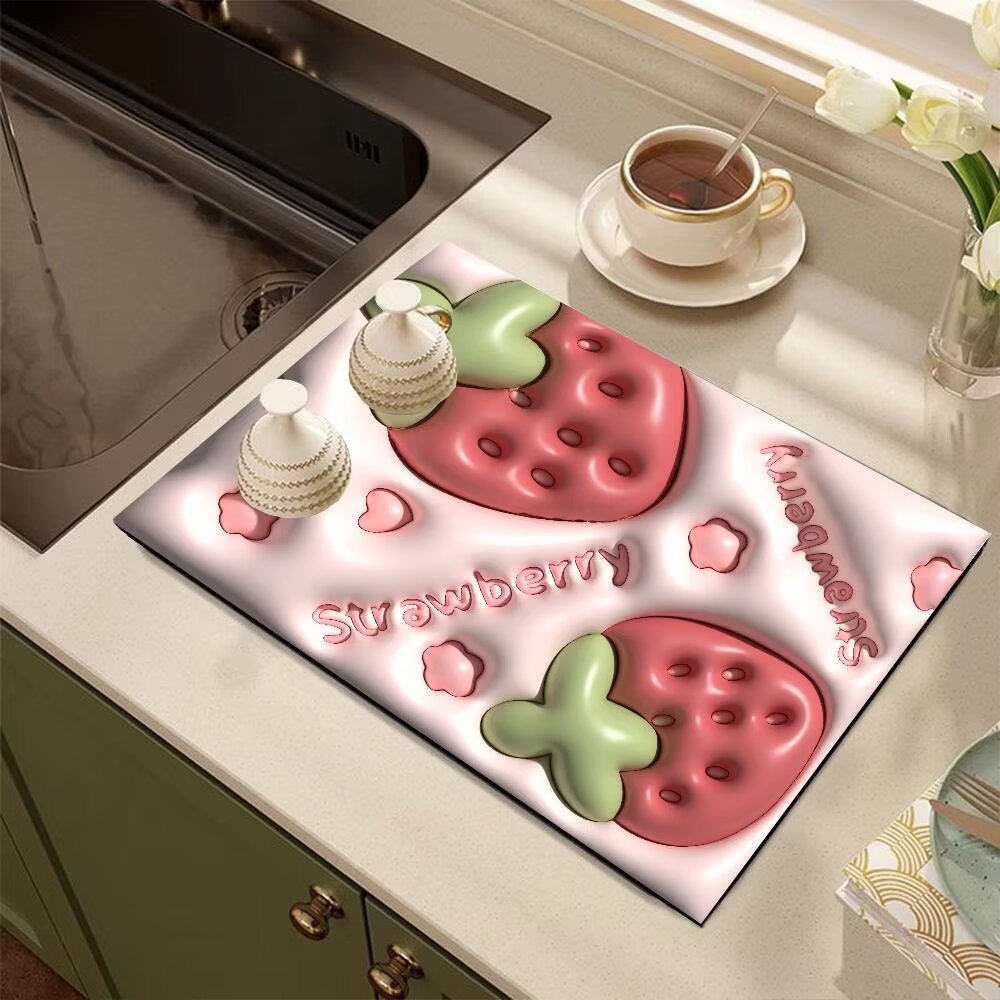 Cute Cartoon Dog-Themed Kitchen Mat | High & Bury