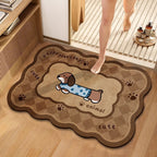 Cute Cartoon Dog-Themed Plush Bath Mat | High & Bury