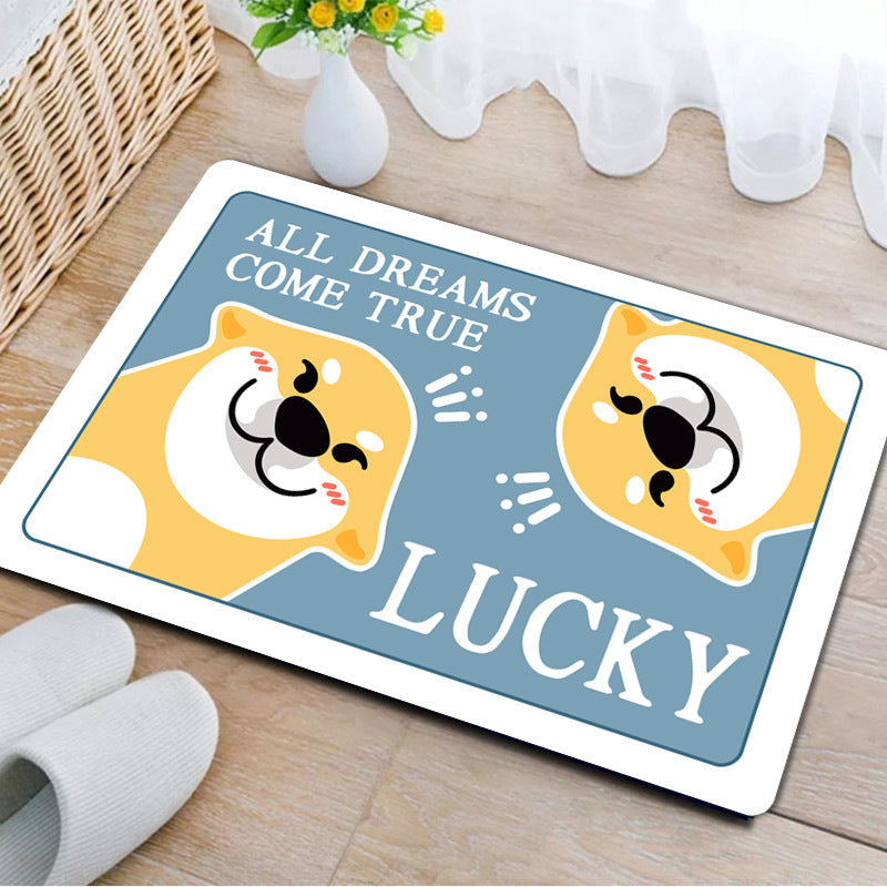 Cute Cartoon Dog Welcome Mat | High & Bury