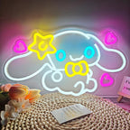 Cute Cartoon Mushroom Neon LED Wall Light with Acrylic Back | High & Bury