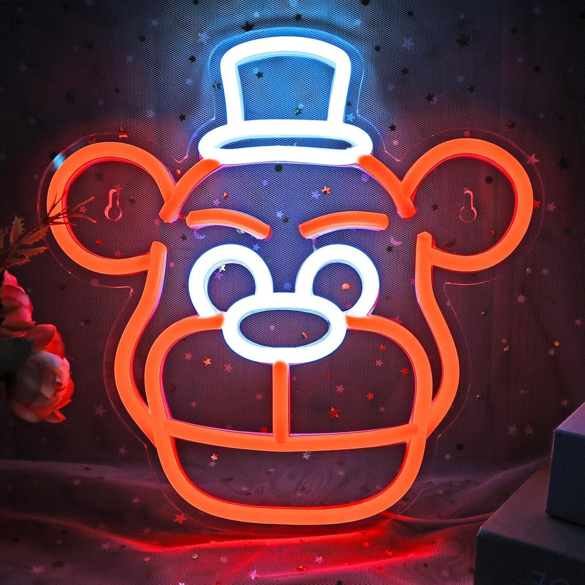 Cute Cartoon Mushroom Neon LED Wall Light with Acrylic Back | High & Bury