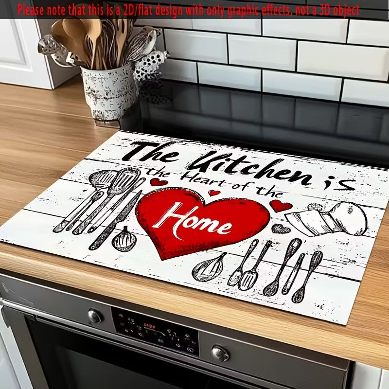 Cute Cartoon Sheep-Patterned Kitchen Mat | High & Bury
