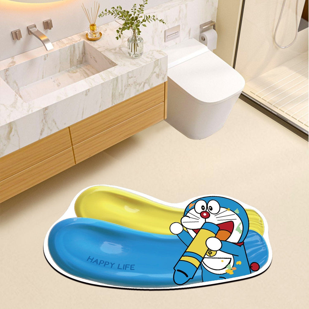 Cute Cartoon-Themed Bathroom Bath Mat | High & Bury