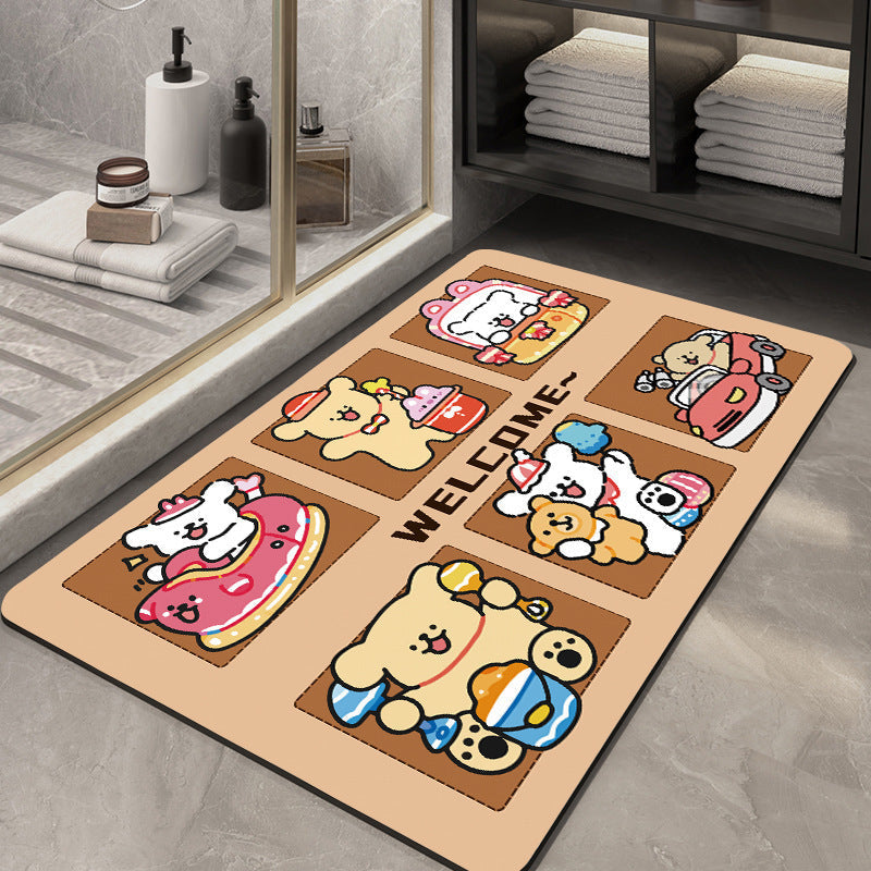 Cute Cartoon-Themed Welcome Mat | High & Bury