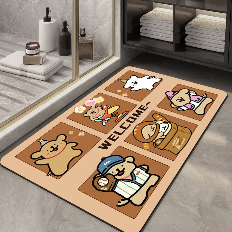 Cute Cartoon-Themed Welcome Mat | High & Bury