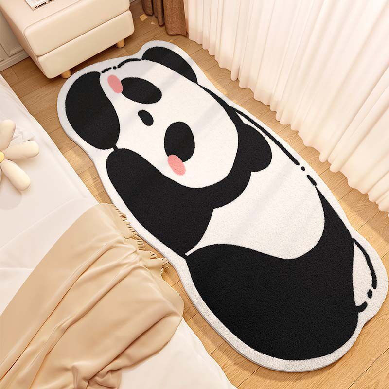 Cute Cat-Shaped Plush Bath Mat | High & Bury