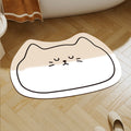 Cute Cat-Shaped Plush Bath Rug | High & Bury