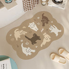 Cute Cat-Themed Bath Mat | High & Bury