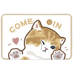 Cute Cat-Themed Plush Bath Mat | High & Bury