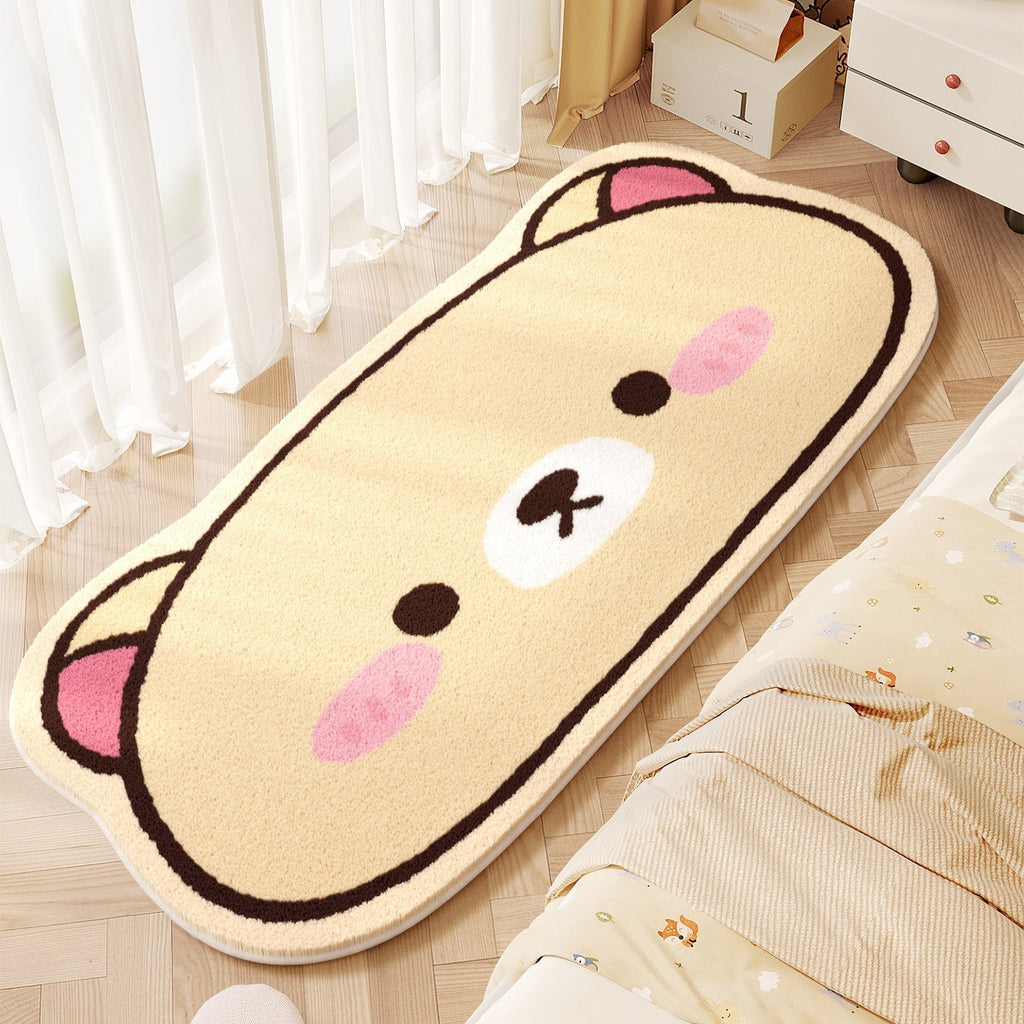 Cute Character-Shaped Plush Bath Mat | High & Bury