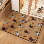Cute Dog-Themed Decorative Bathroom Mat | High & Bury