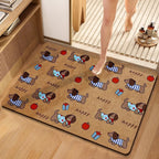 Cute Dog-Themed Decorative Bathroom Mat | High & Bury