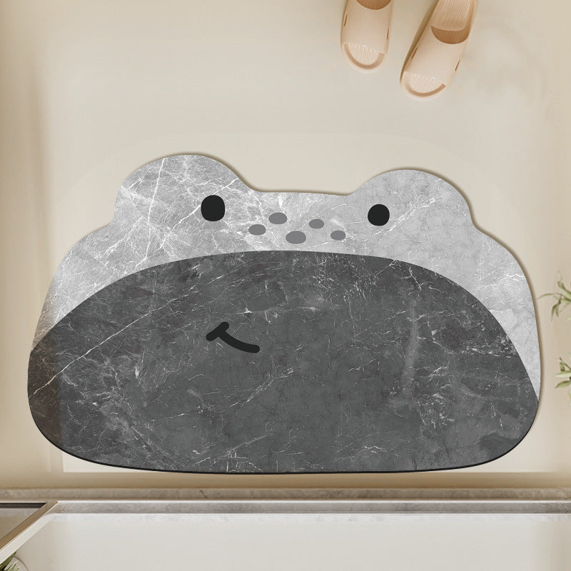 Cute Frog Design Bath Mat | High & Bury
