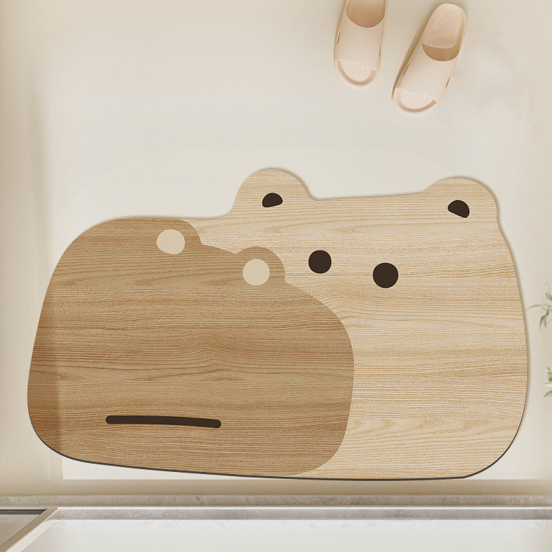 Cute Frog Design Bath Mat | High & Bury
