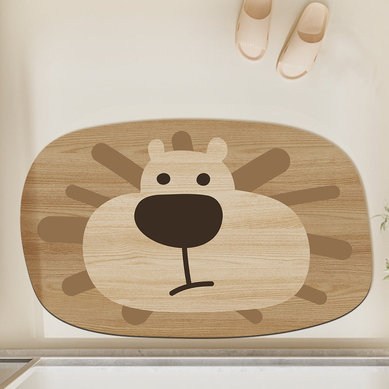 Cute Frog Design Bath Mat | High & Bury