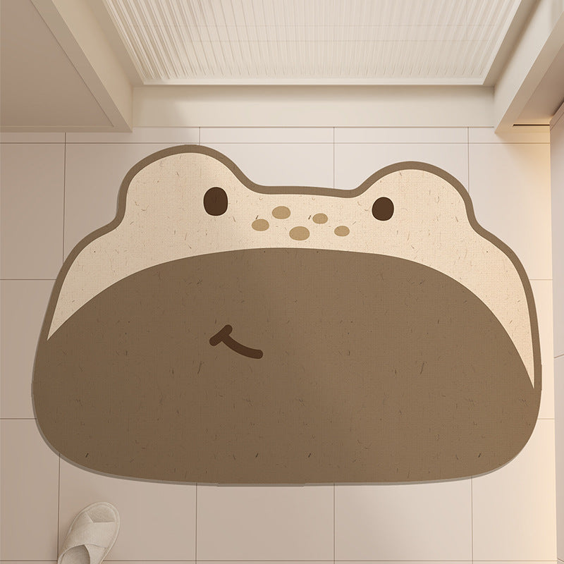Cute Frog Design Bath Mat | High & Bury
