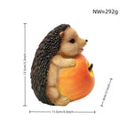 Cute Hedgehog Sculpture with Fruit | High & Bury