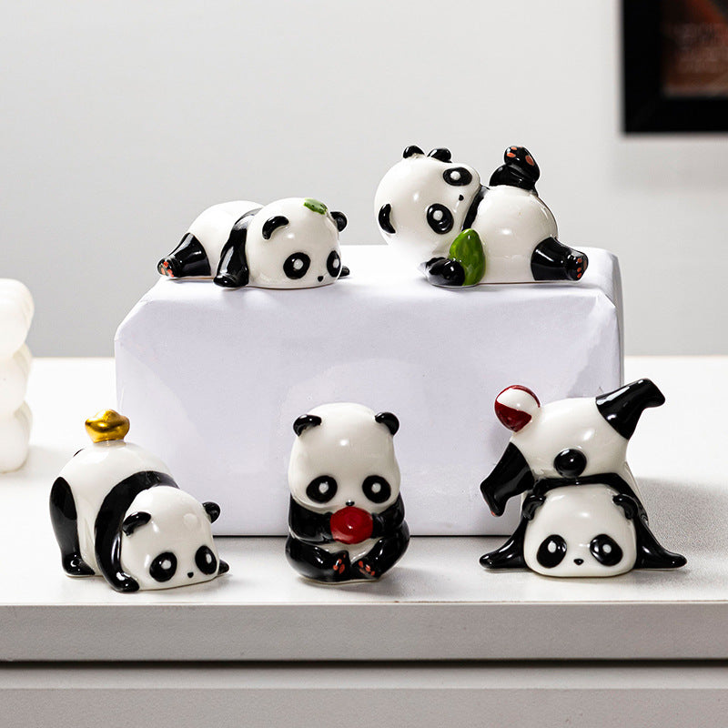 Cute Panda Decorative Figure | High & Bury