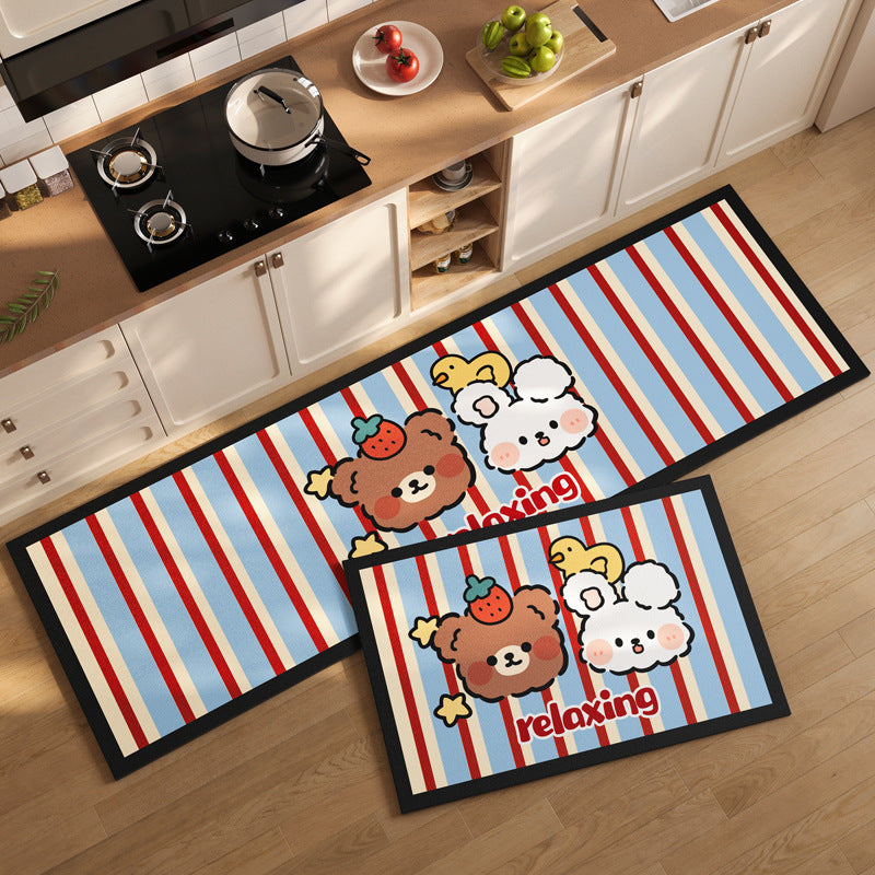Cute Pet-Themed Kitchen Mat Set | High & Bury