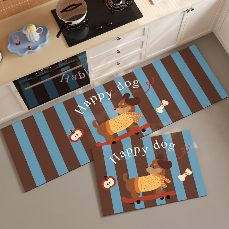 Cute Pet-Themed Kitchen Mat Set | High & Bury