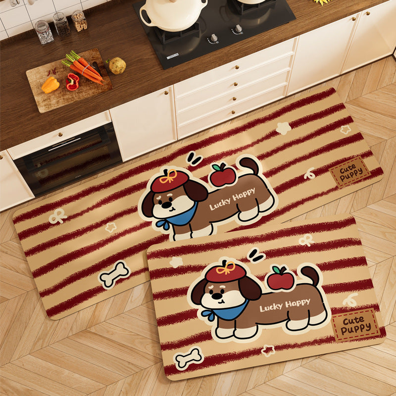 Cute Pet-Themed Kitchen Mat Set | High & Bury