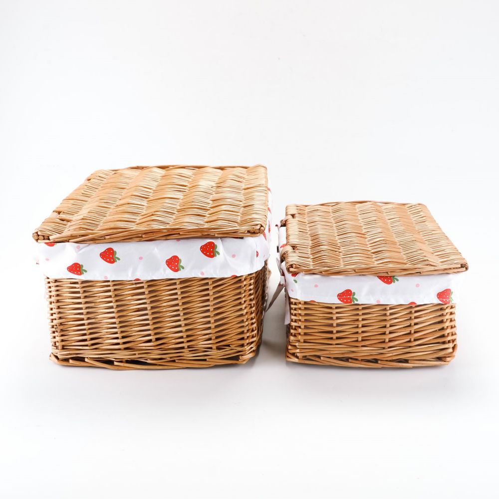 Cute Storage Basket with Strawberry Pattern | High & Bury