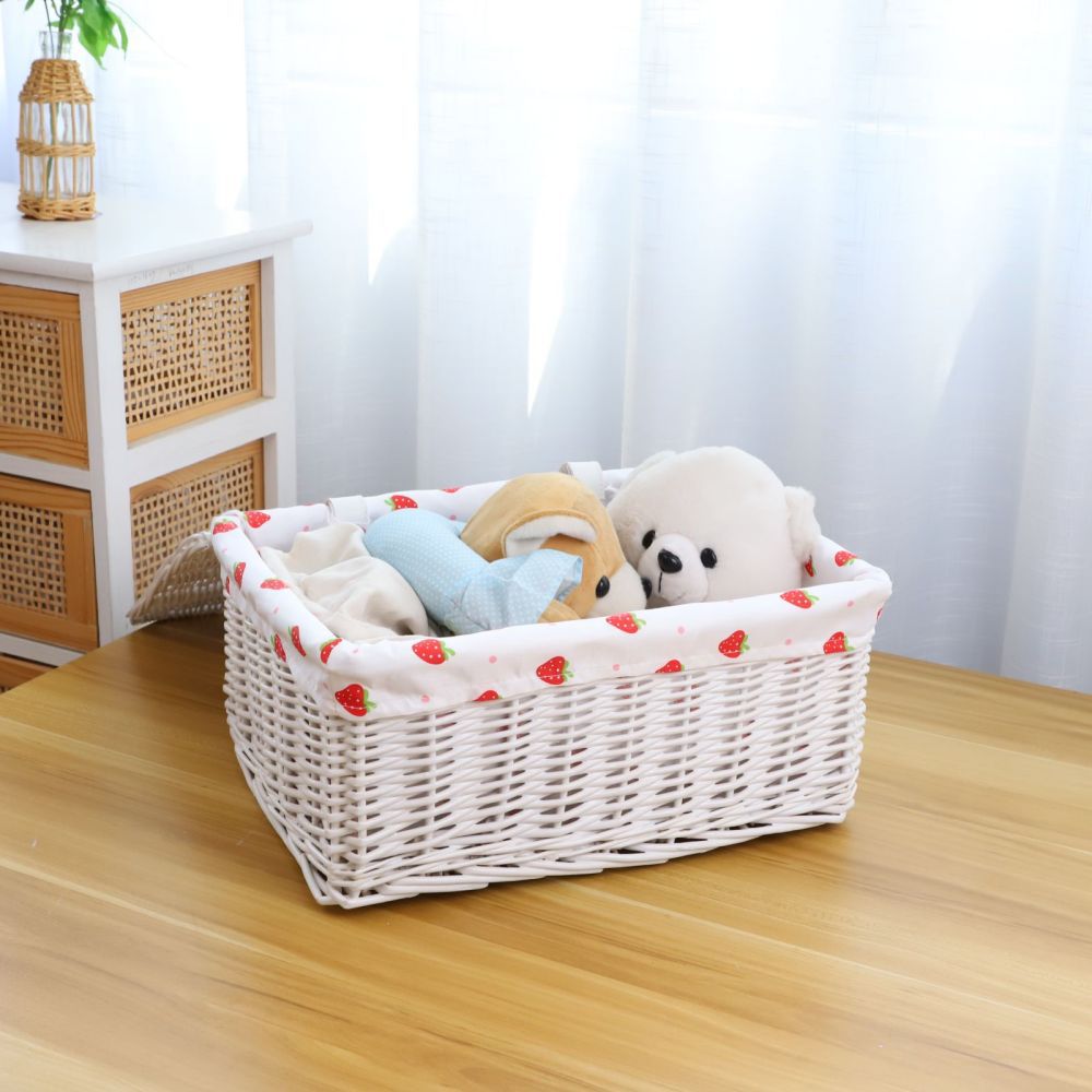 Cute Storage Basket with Strawberry Pattern | High & Bury