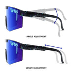 Cycling Sunglasses with TAC Lenses, TR90 Frame, 147 mm Lens Width, view 2