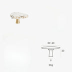 Dalleda Marble Brass Knob