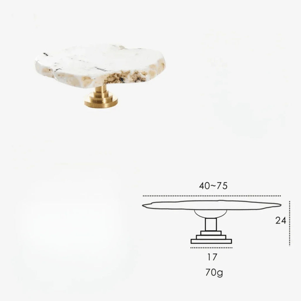 Dalleda Marble Brass Knob