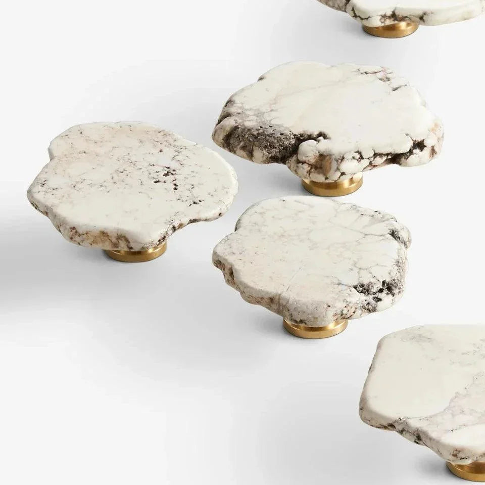 Dalleda Marble Brass Knob