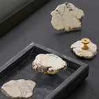 Dalleda Marble Brass Knob