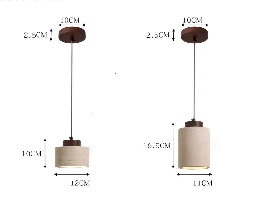Dalvia Travertine Pendant Lamp