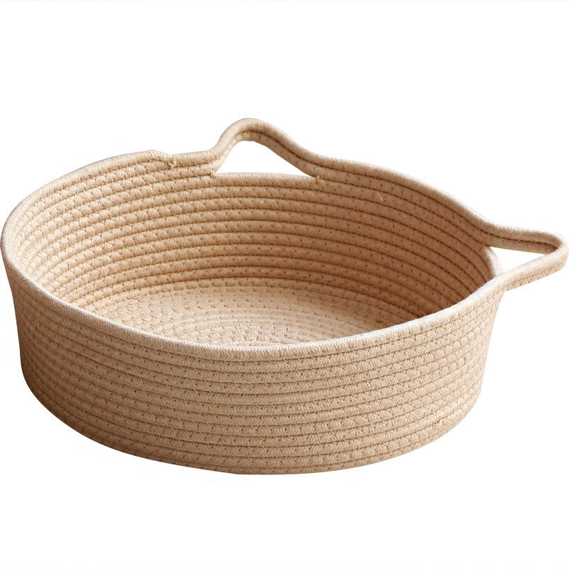 Decorated Basket with Practical Handles | High & Bury