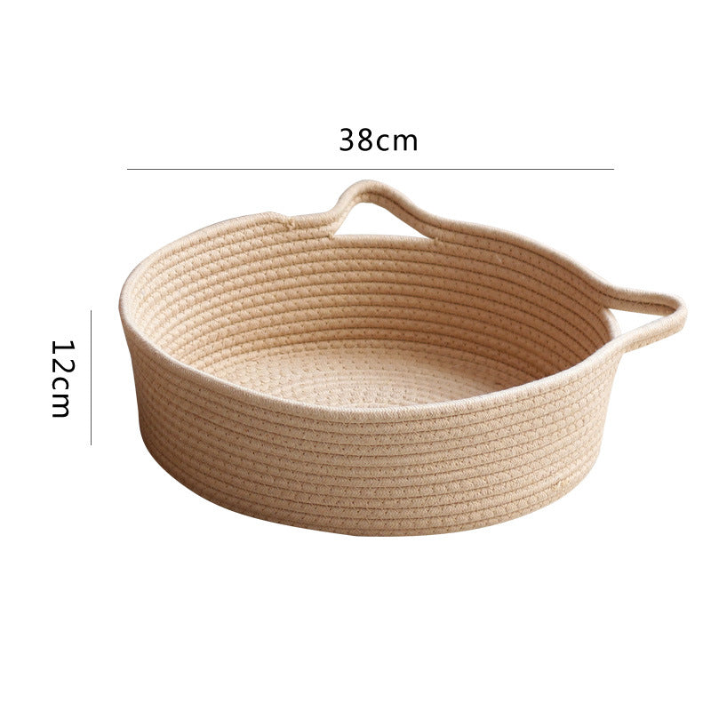 Decorated Basket with Practical Handles | High & Bury