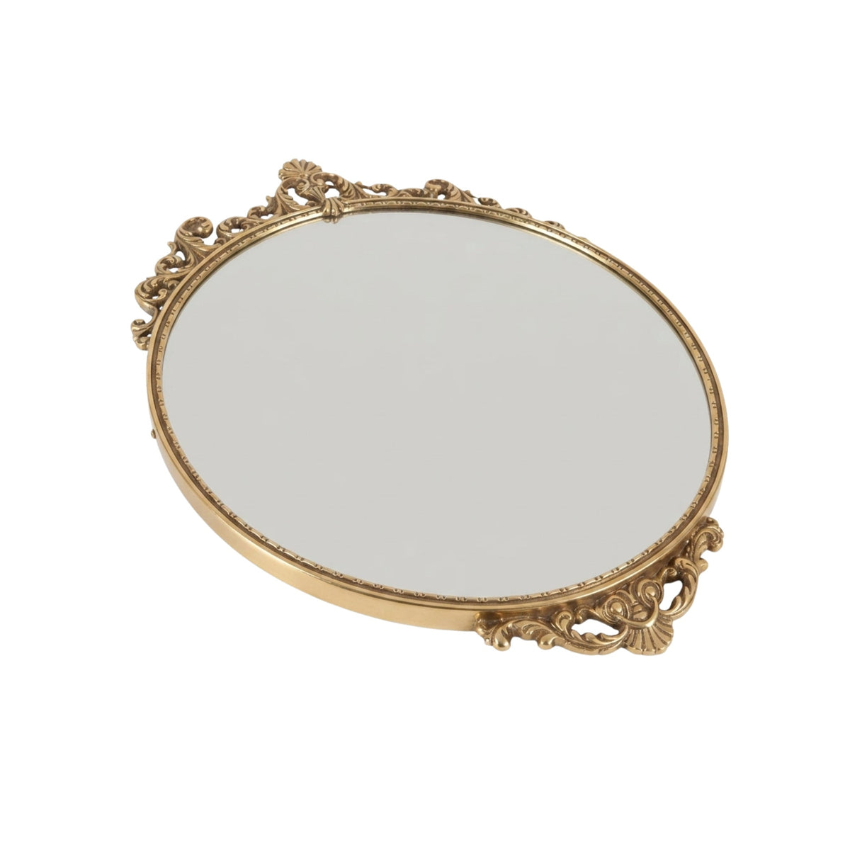 Decorated Round Wall Mirror | High & Bury