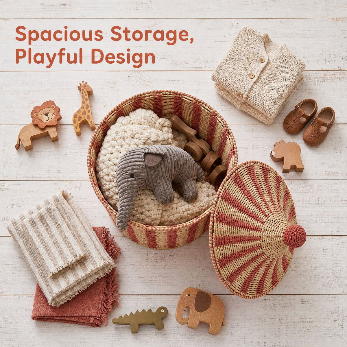 Decorative and Practical Storage Basket | High & Bury