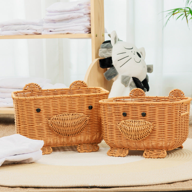 Decorative Animal-Themed Storage Basket | High & Bury