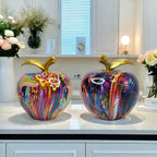 Decorative Apple Figure with Artistic Design | High & Bury