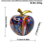 Decorative Apple Figure with Artistic Design | High & Bury