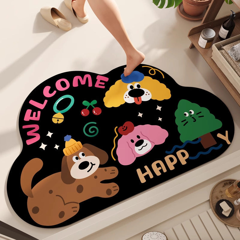 Decorative Area Rug Black | High & Bury